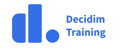 Logo oficial de Decidim Training